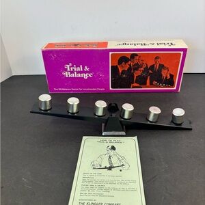 Trial & Balance 1969 Vintage Skill Game by Klingler Co. Complete